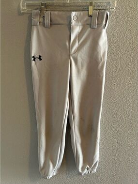Under Armour Light Gray Youth Baseball Pants